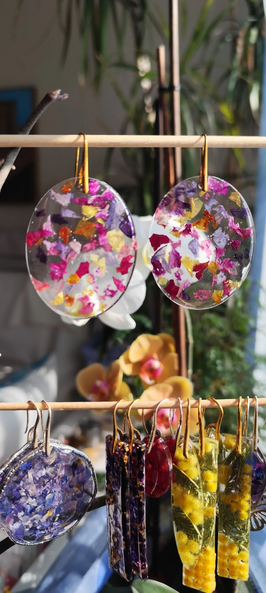 Pendientes #Pétalos de flores #XXL – photo 8